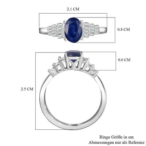 Masoala Saphir und Diamant Ring - 1,33 ct. image number 7