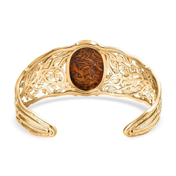 Skript Stein Armreif ca. 19 cm Nickelfreies Messing ca. 33,50 ct. image number 4