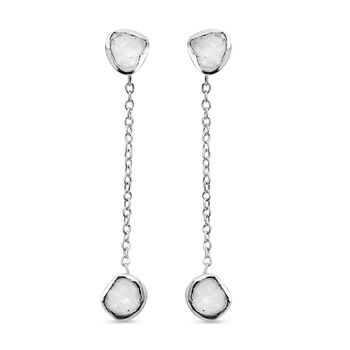 Wei&szlig;e Polki Diamant-Ohrringe - 0,50 ct.