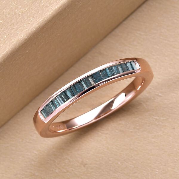 Blauer Diamant-Ring - 0,25 ct. image number 2