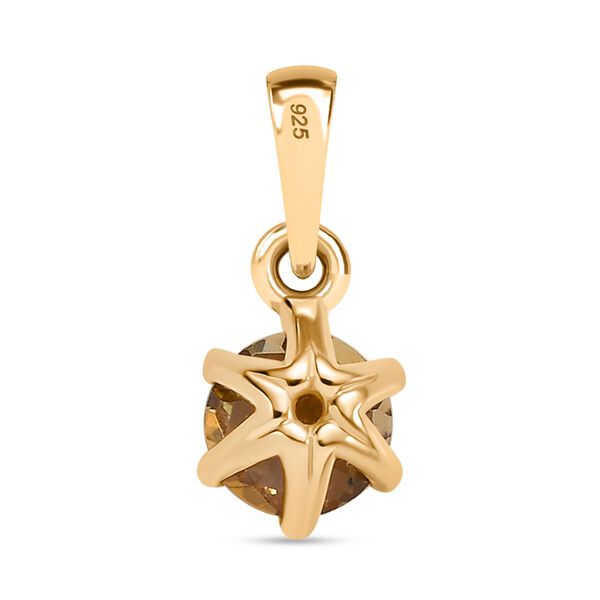 AA Nat&uuml;rlicher, goldener Tansanit Anh&auml;nger - 0,58 ct. image number 5