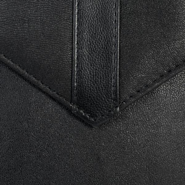 100% echte Leder Crossbody Handy-Brieftasche mit RFID Schutz, Schwarz image number 4