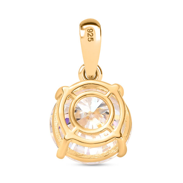 Moissanit Anhänger, 925 Silber 750 Gelbgold Vermeil- 3,43 ct. image number 5