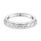 LUSTRO STELLA Hergestellt mit ZIRKONIA Band Ring 925 Silber Platin-Überzug (Größe 17.00) ca. 2,02 ct image number 0