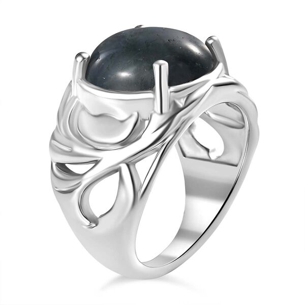 Moosachat Ring Messing (Größe 19.00) ca. 6,82 ct image number 5