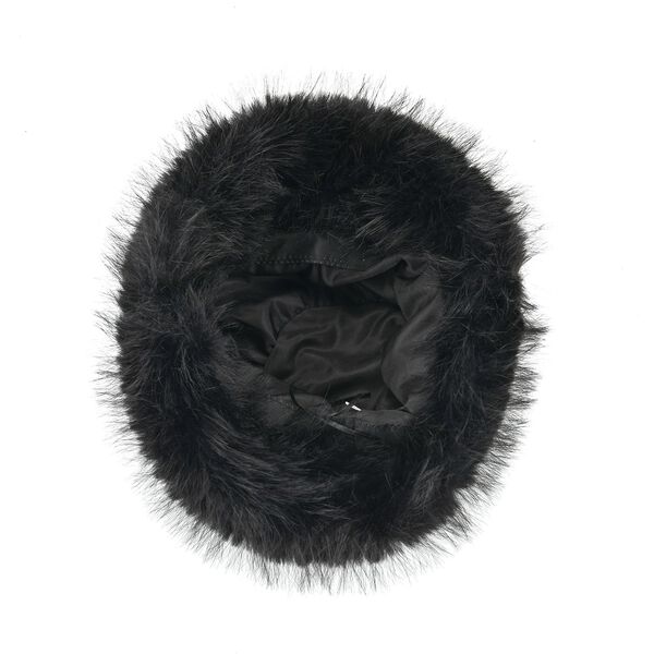 Kunstfell-Bucket-Hut, Einheitsgröße, Schwarz image number 3