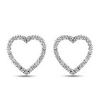 RHAPSODY - Diamant-Herz-Ohrringe, zertifiziert VS E-F, 950 Platin ca. 0,50 ct