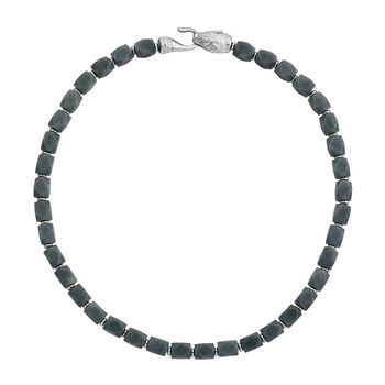 Jade Halskette ca. 50 cm 316L Edelstahl (10-15 Werktage Lieferzeit) ca. 400.00 ct