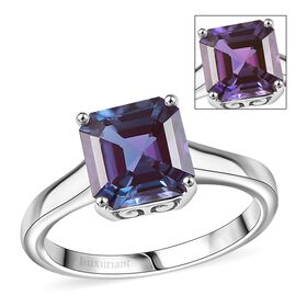 AAA Lab Created Alexandrit Ring 417 Gold (Größe 18.00) ca. 2,95 ct