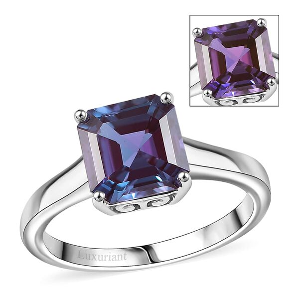AAA Lab Created Alexandrit Ring 417 Gold (Größe 18.00) ca. 2,95 ct image number 0