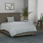 Serenity Night - 2er-Set Bambus Bettbezug und Kissenbezug, Größe 135x200 cm und 80x80 cm, Elfenbeinfarben