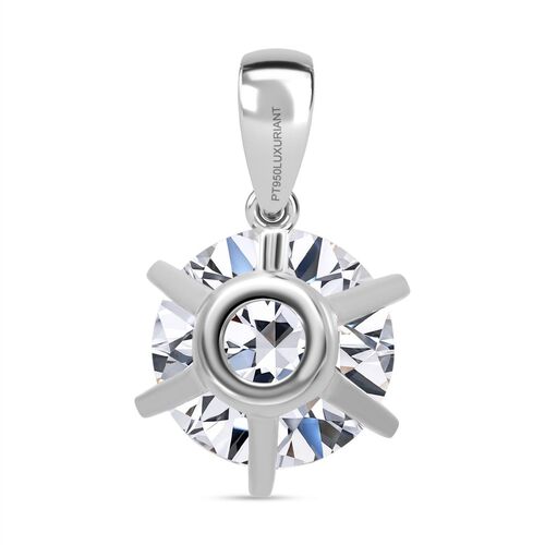 LUXURIANT DIAMOND- IGI zertifizierter VS-EF Labor Rundschliff Diamant Anhänger in 950 Platin - 5 ct. image number 4