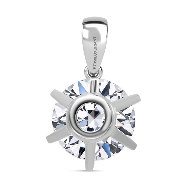 LUXURIANT IGI zertifizierter VS-EF Labor Rundschliff Diamant Anh&auml;nger in 950 Platin - 5 ct. image number 4