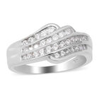 LUSTRO STELLA - Zirkonia Ring 925 Silber rhodiniert  ca. 0,60 ct image number 0