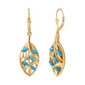 AA Sleeping Beauty Türkis Ohrringe - 0,87 ct.