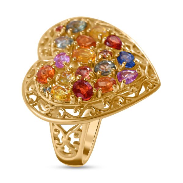 Regenbogen Saphir Ring - 3,46 ct. image number 2