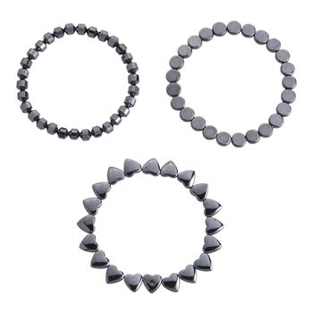 3er-Set flexibles H&auml;matit Armband - 215 ct.