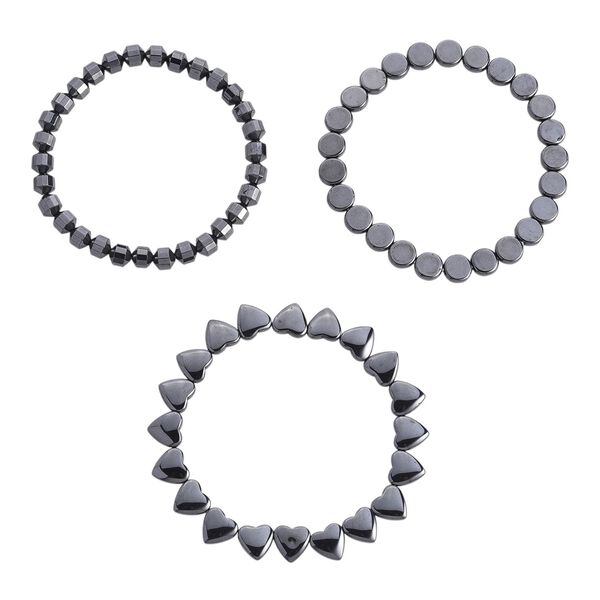 3er-Set flexibles H&auml;matit Armband - 215 ct.