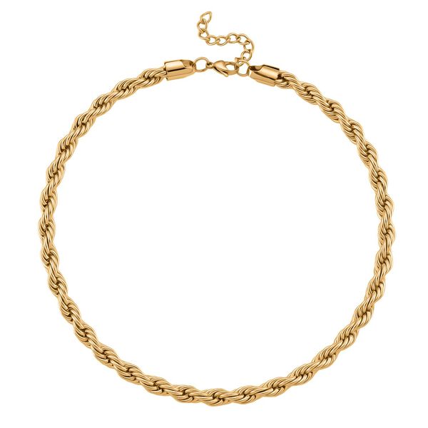 316L Edelstahl IP-Gelbbeschichtung Halskette ca. 45 cm ca. 67,30g image number 3