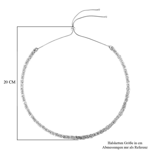 Flexible italienische Königskette in Silberton, 45-73cm image number 5