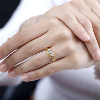 AA Nat&uuml;rlicher, &auml;thiopischer Welo Opal-Ring - 0,36 ct.