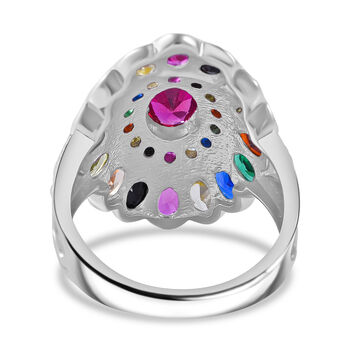 LUSTRO STELLA Mehrfarbiger Zirkonia-Ring - 6,91 ct.