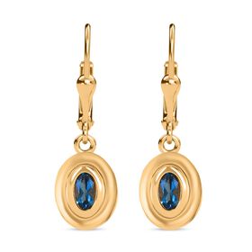 London Blautopas Ohrringe - 0,55 ct.