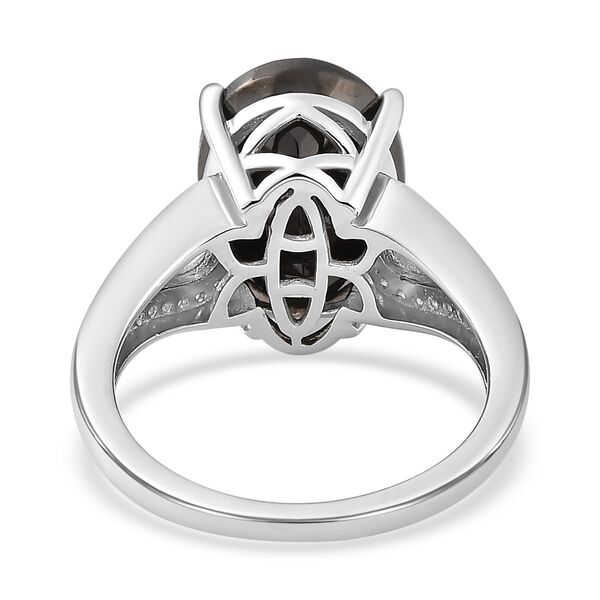 Elite Shungit und Zirkon-Ring - 4,21 ct. image number 6