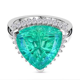 Pfau Triplett Quarz und Zirkon Ring - 10,95 ct.