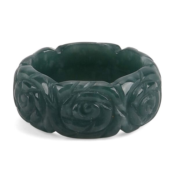 Nat&uuml;rlicher Olmek Jadeit Ring (Gr&ouml;&szlig;e 17.00) ca. 35.00 ct
