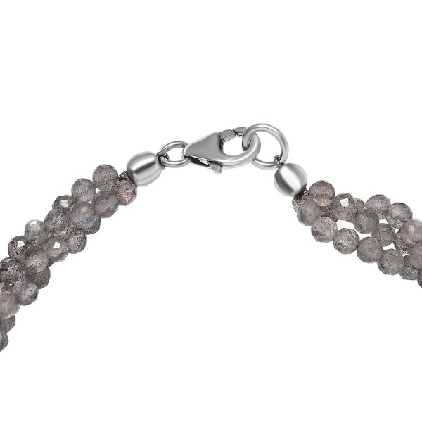 Labradorit Armband, ca. 19 cm, 925 Silber rhodiniert ca. 36.43 ct image number 4