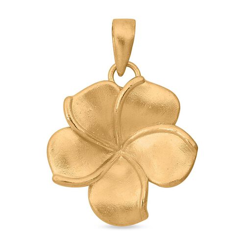 Frangipani (Plumeria) Anhänger in 999 Gold image number 0