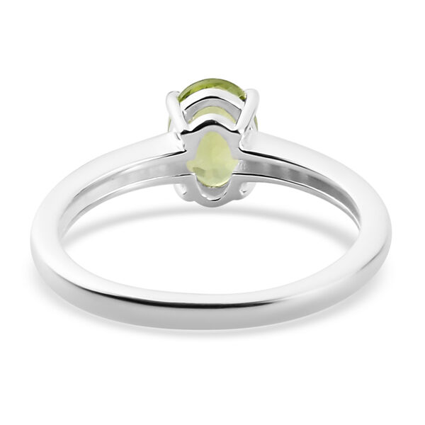 Nat&uuml;rlicher Peridot und Zirkon-Ring, 925 Silber  ca. 0,90 ct image number 6