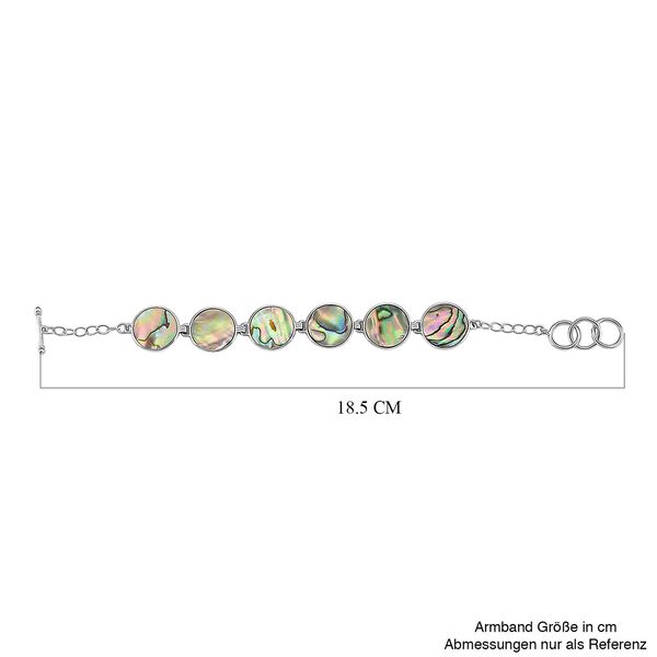 Abalone Muschel Armband ca. 19 cm mit 2.5 cm extender, Reine Legierung image number 7