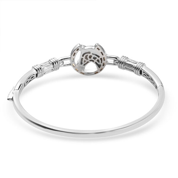 Armreif ca. 20 cm Messing platiniert und vergoldet image number 4