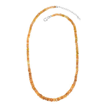 Heliodor-Halskette, ca. 45 cm, 925 Silber ca. 94.00 ct