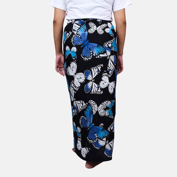 Bedruckter Balinesischer Sarong, Schmetterlingsmotiv image number 1