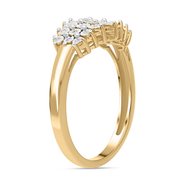 Wei&szlig;er Diamant-Ring - 0,10 ct. image number 4