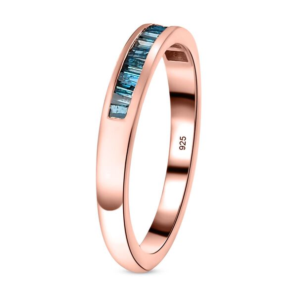 Blauer Diamant-Ring - 0,25 ct. image number 5