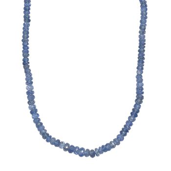 AA ceylonfarbene Saphir 45cm Halskette - 43 ct.