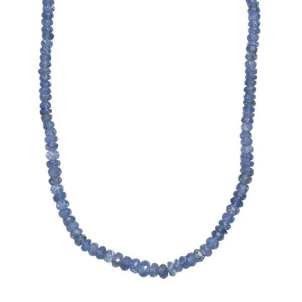 AA ceylonfarbene Saphir 45cm Halskette - 43 ct.