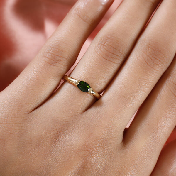 Nat&uuml;rlicher Chromdiopsid-Ring - 0,50 ct. image number 3