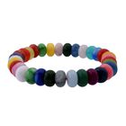 Mehrfarbiger Achat Armband 19 cm ca. 166,50 ct.