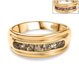 AA Natürlicher goldener Tansanit Ring - 0,57 ct.