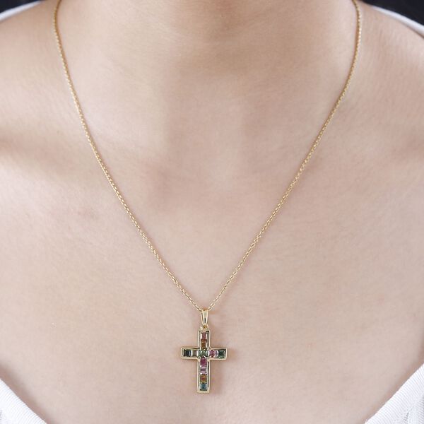 AA Multi-Turmalin Anh&auml;nger -1,44 ct. image number 3