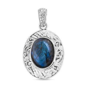 Labradorit Anh&auml;nger 925 Silber ca. 9,35 ct.