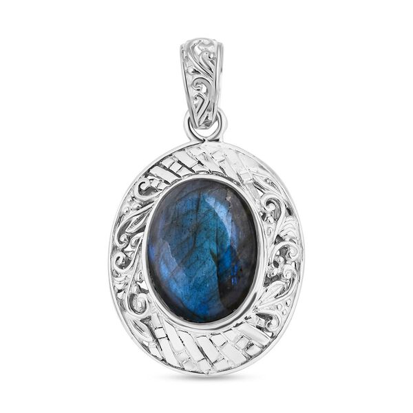 Labradorit Anh&auml;nger 925 Silber ca. 9,35 ct.