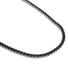 Schwarze Zirkonia-Halskette, ca. 45 cm, reines Messing ca. 50.00 ct image number 2