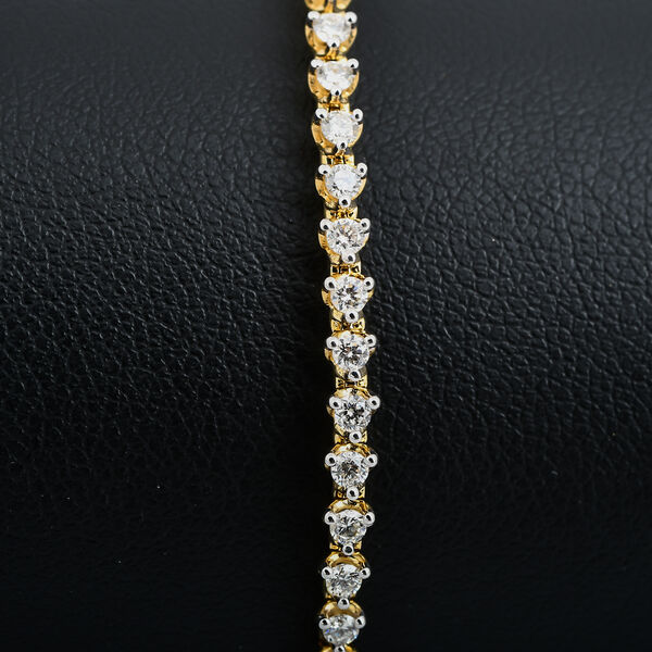 New York Kollektion - SI G-H Diamant Armband, 19 cm, 585 Gelbgold - 2 ct. image number 9