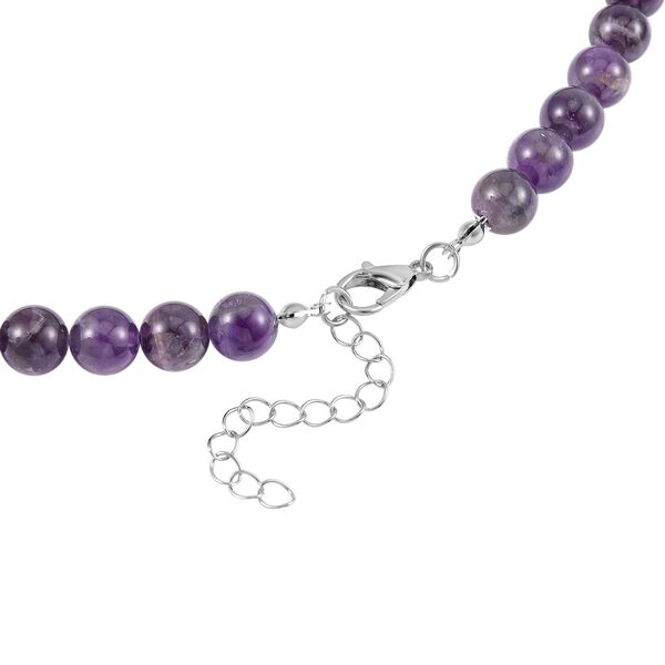 2er Set - Schmetterling Anhänger mit Mehrfarbigen und Amethyst Edelsteinperlen Chakra Halskette und Armband image number 5